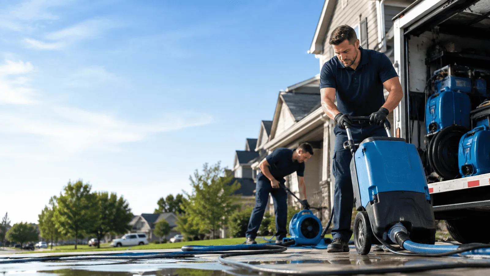 Dehumidification being performed in Zion Grove, PA